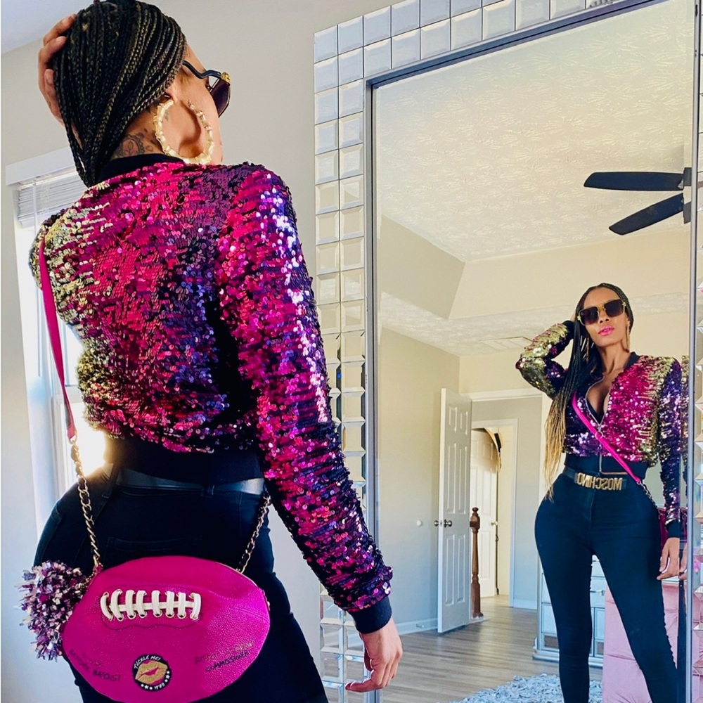 Multi Color Sequins Jacket - Picture 2 of 3